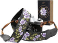 Padwa Lifestyle Purple Flower Camera Strap by PadwaLifestyleCameraStrap