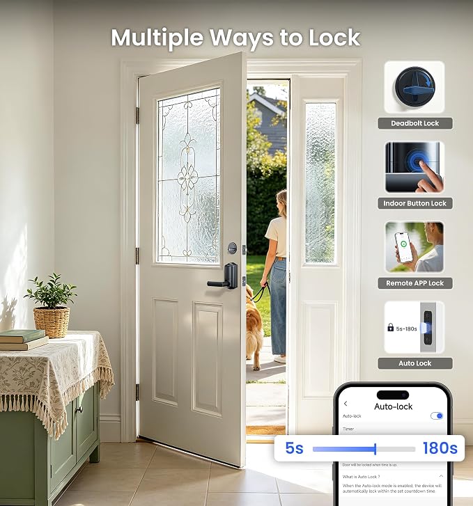 Veise VE029-E Wi-Fi Smart Lever Lock - Image 10