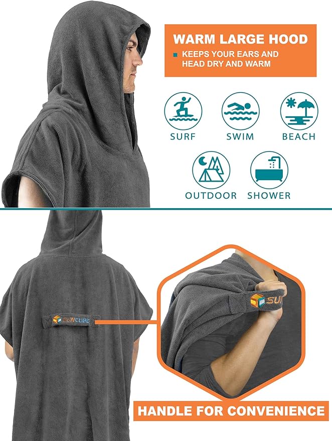 SUN CUBE Surf Poncho Changing Robe - Image 4