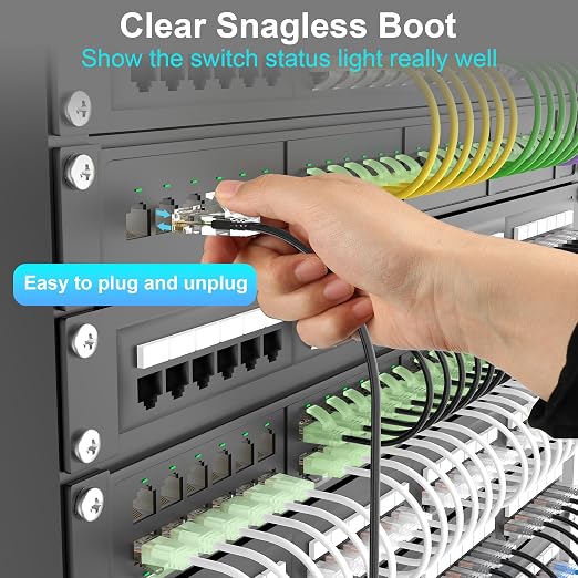Cat 6 Patch Cable 150 feet, Slim Cat6a Ethernet Cable 10Gbps 550Mhz, UTP Pure - Image 5