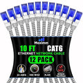 Maximm Cat 6 Ethernet Cable 10 ft, Braided Network Cable Cat6 by MaximmCable