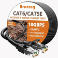 Ethernet Cable 200ft For Cat6/Cat5E, 10Gbps Compatible by Brozzag