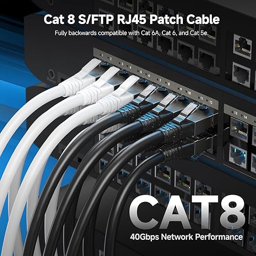 Cable Matters 40Gbps Shielded Cat 8 Ethernet Cable - 10ft - Image 2