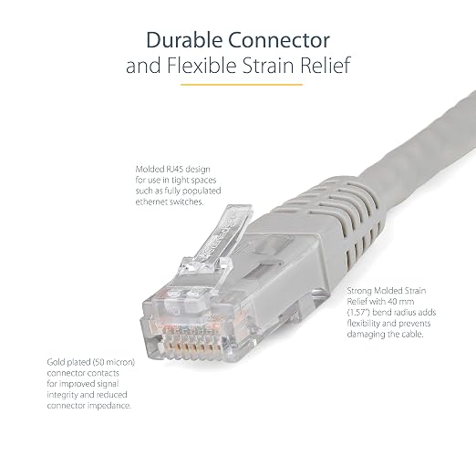 StarTech 5ft CAT6 Ethernet Cable - Image 3