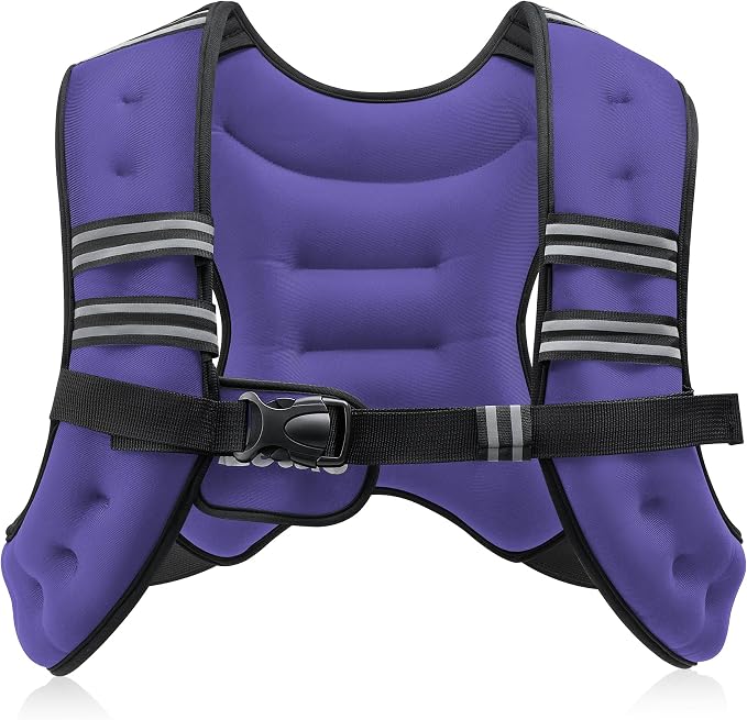 ZELUS Weighted Vest, 6lb/8lb/12lb/16lb/20lb/25lb/30lb Weight Vest by ZELUS