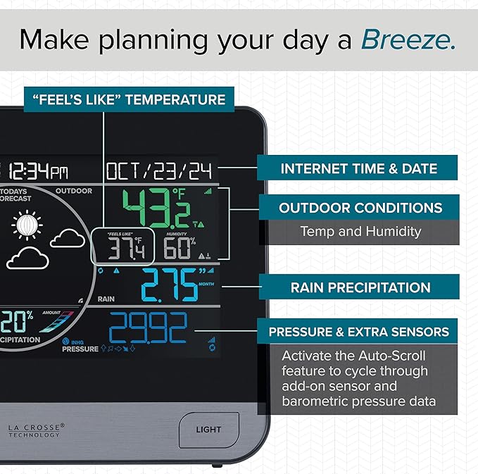 La Crosse Technology 328-69357-INT Wi-Fi Professional Weather Station - Image 4