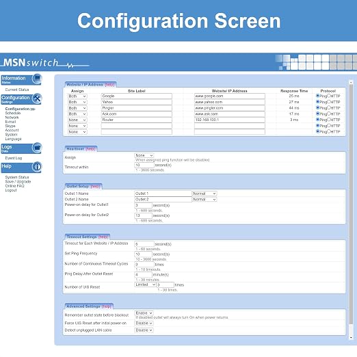 MSNSwitch2 Internet Enabled IP Remote Power Switch - Image 4