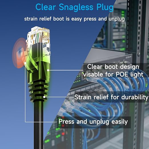 Cat6 Ethernet Patch Cable 7 ft, Cat6 - Image 4