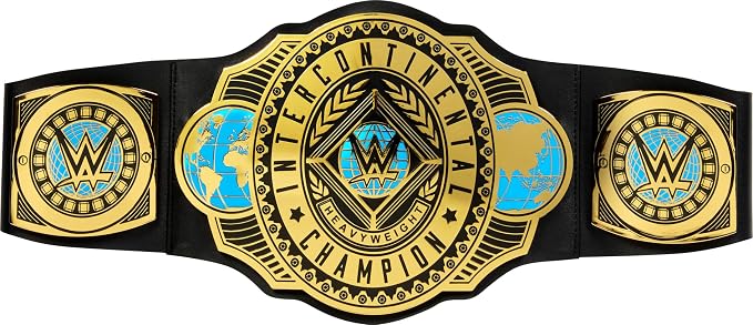 Mattel WWE Championship Title, Intercontinental Champion, Kid-Sized Belt by Mattel