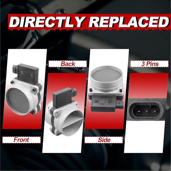 MAF Mass Air Flow Sensor Meter w/Aluminum Housing 25008219 19208521 Compatible - Image 2