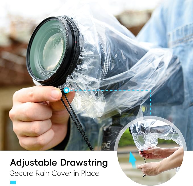 DSLR Camera Rain Cover JJC Rain Coat Sleeve Protector - Image 3