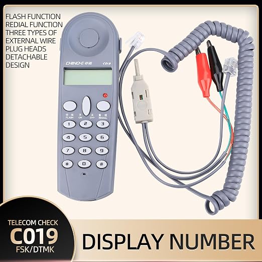 C019 Telephone Phone Line Network Cable Tester, RJ11 RJ45 Connector Tester - Image 2