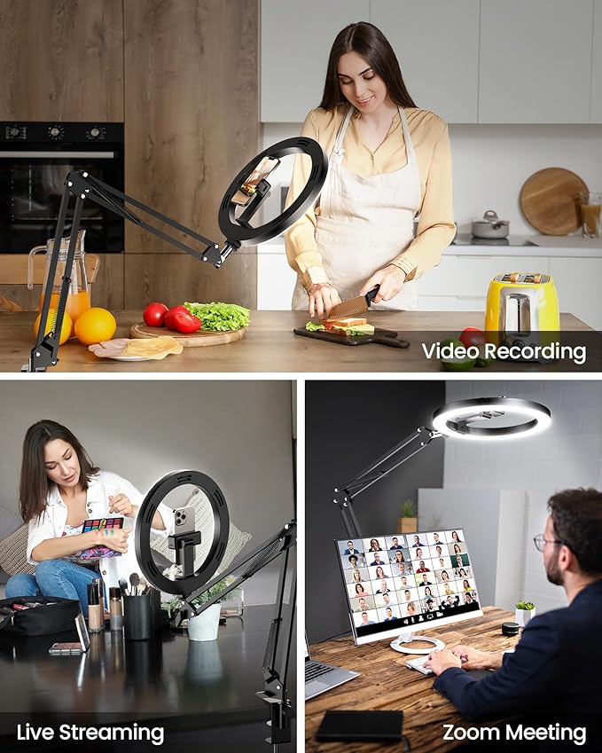 Upgrade Ring Light Overhead Camera Phone Mount - Image 3