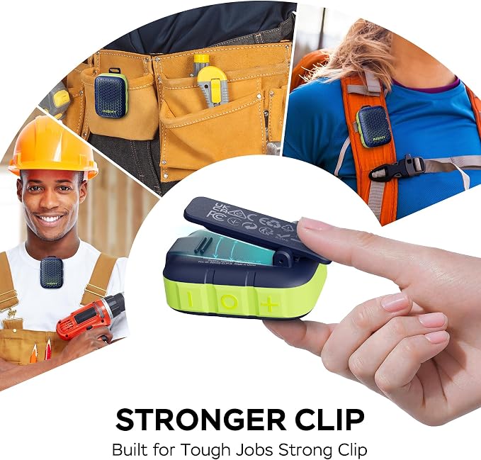 INSMY Wearable Bluetooth Speakers, IP67 Waterproof, Clip-On Portable Small - Image 4