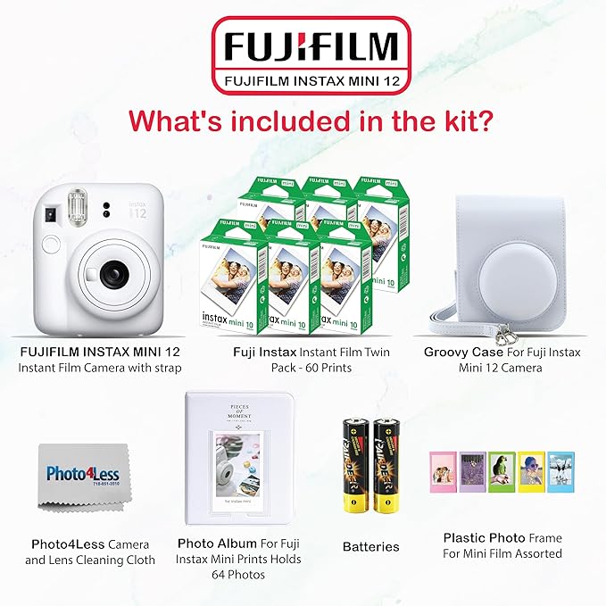 Fujifilm Instax Mini 12 Instant Camera Bundle - Image 2