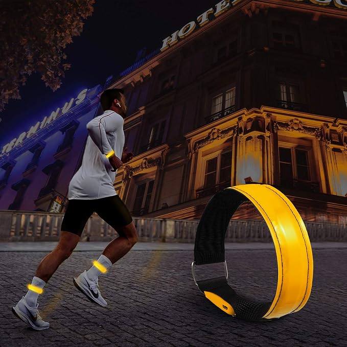 2 Pack Rechargeable LED Reflective Armband, High Brightness High Visibility - Image 7