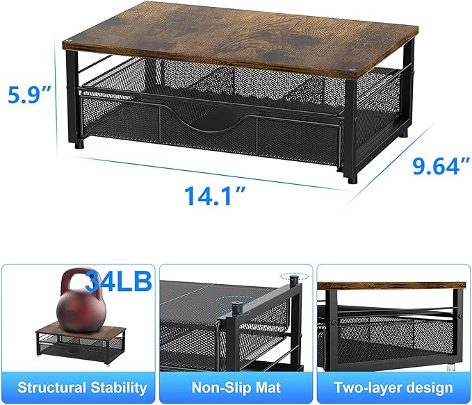 gianotter Computer Monitor Stand Riser, office organizer - Image 5