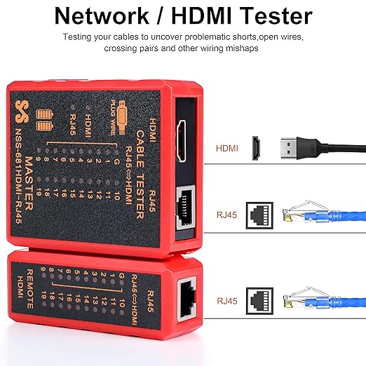 HDMI Tester Portable High Definition Network Cable Tester Checker - Image 2