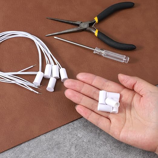 5 Sets Magnetic Door Switch RC-33 NC Recessed Wired Security Window Door Sensor - Image 4