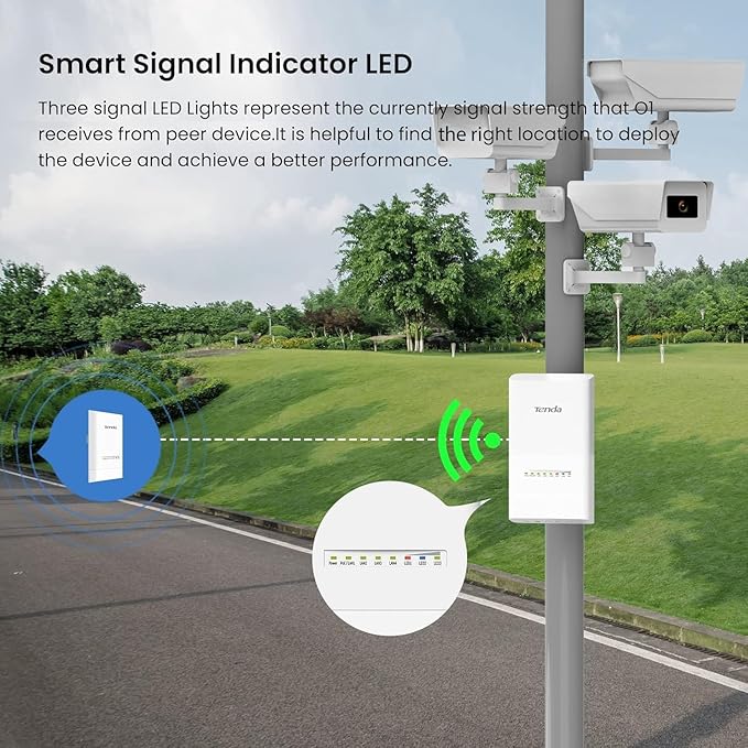Tenda Point to Point Wireless Bridge | 5KM+ PtP Outdoor CPE | 5.8GHz 867Mbps - Image 5