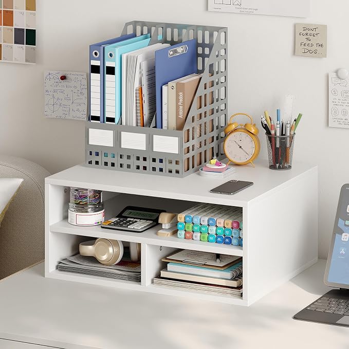 Desktop Printer Table with Storage, 2 Tier Printer Stand - Image 7