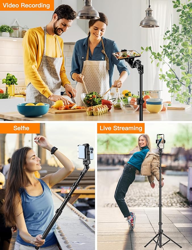 Phone Tripod, Camera Stand for iPhone, Compatible - Image 6