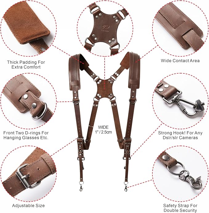 Padwa Lifestyle Dual Camera Harness Strap - Image 2