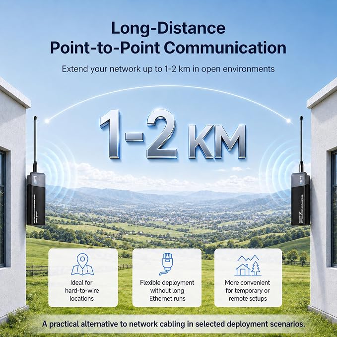 WiFi HaLow, Wireless Bridge 802.11ah Wi-Fi HaLow Dongle Point-to-Point Long - Image 5