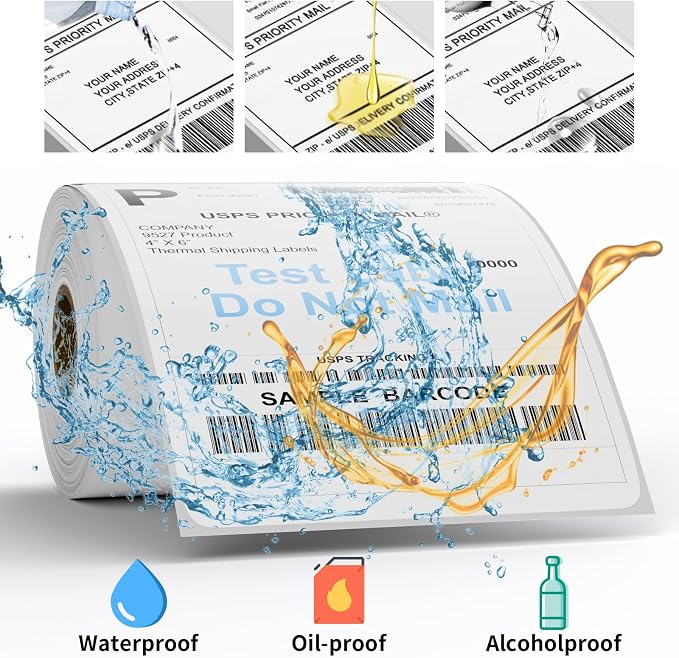 9527 Product Shipping Labels 4x6, 20 Rolls x 250 Labels, Direct Thermal - Image 5