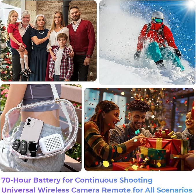 Upgraded USB-C Rechargeable Wireless Remote Control, AODELAN Camera Shutter - Image 8
