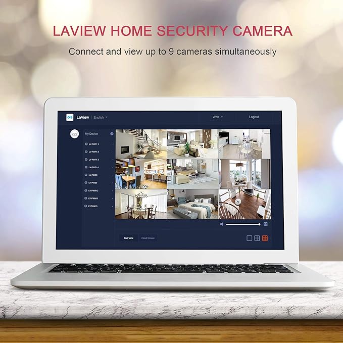 LaView Security Cameras 4pcs, Home Security Camera Indoor 1080P, Wi-Fi Cameras - Image 2