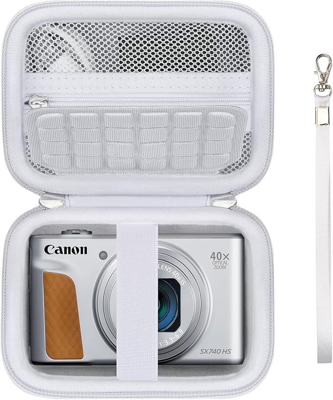 Hard Carrying Case for Canon PowerShot SX740 HS/ELPH 360 HS/ SX730 HS/ SX720 by Supmay
