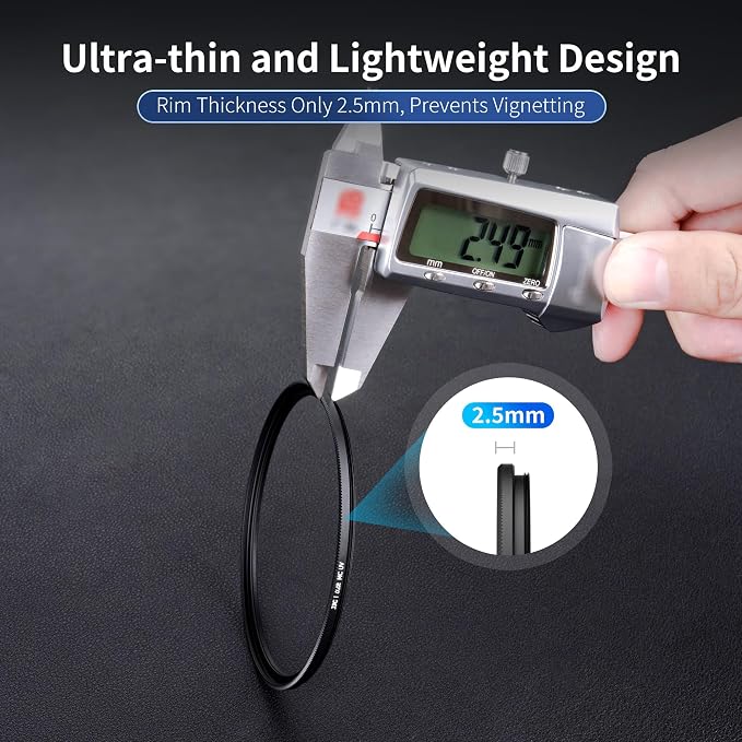 JJC 49mm Ultra-Low Reflectivity UV Filter Lens Protection - Image 4