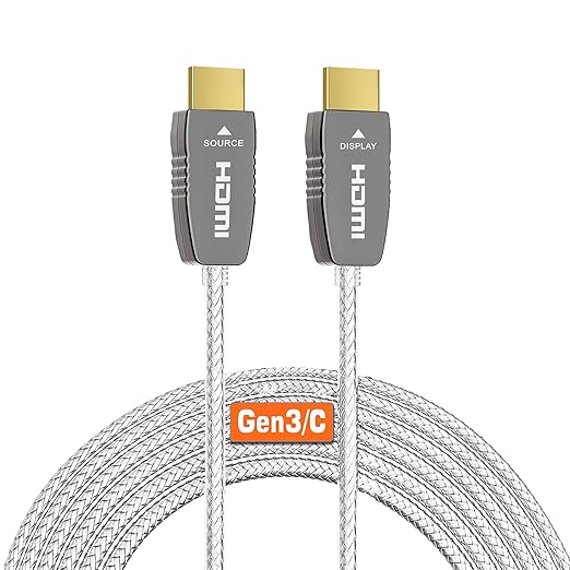 RUIPRO Crystal 8K HDMI Ultra High Speed Latest 2.1b Certified Fiber Optic Cable by RUIPRO-ProfessionalQualityVideoandAudioYouCanSeeandHear