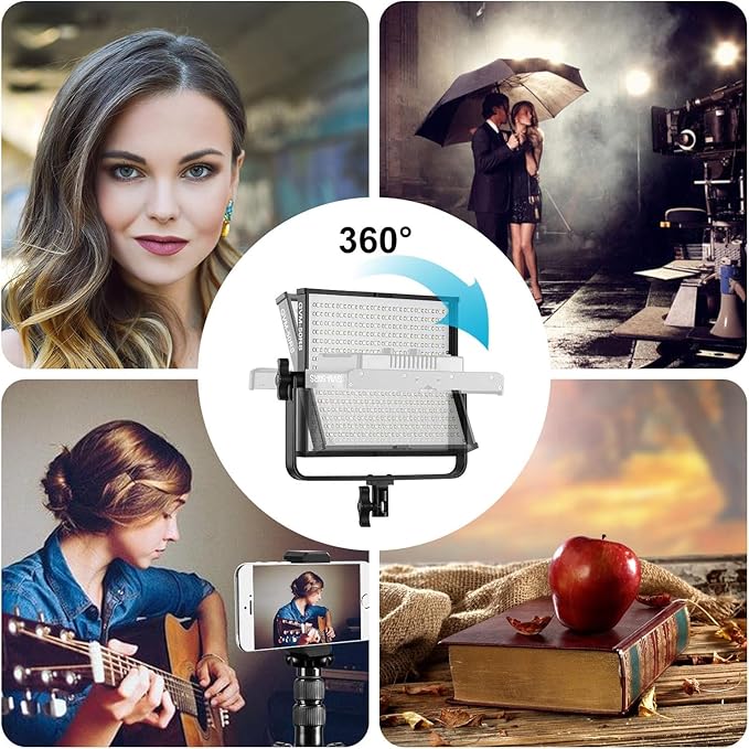 GVM 50RS RGB LED Video Light, 50W Video Lighting Kit - Image 5