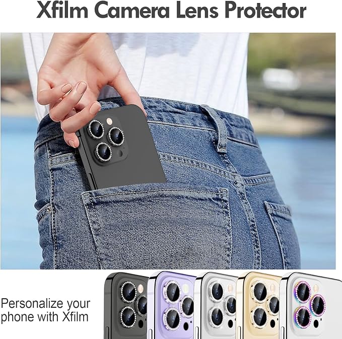 for iPhone 14 Pro/14 Pro Max Camera Lens Protector Bling, 9H Hardness - Image 5