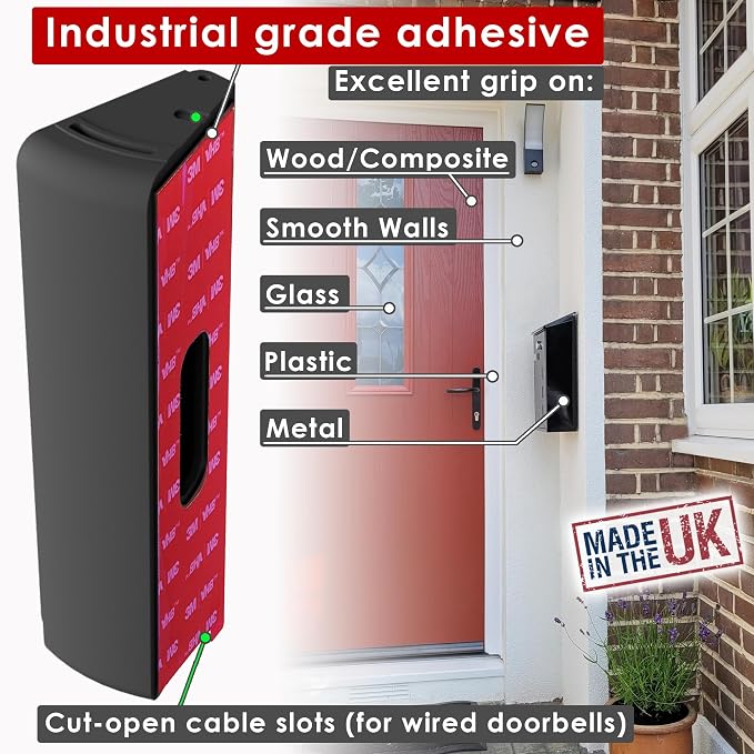 No Drill Adjustable Doorbell Angle Mount Compatible - Image 4