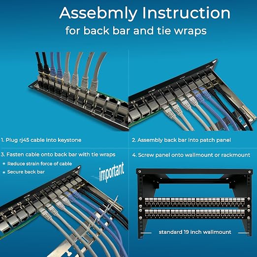 Rapink Patch Panel 24 Port Cat6A - Image 7
