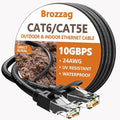 Ethernet Cable 20ft For Cat6/Cat5E, 10Gbps Compatible by Brozzag