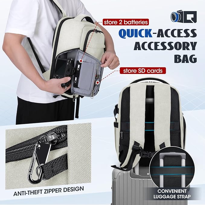 Camera Backpack Camera Bag for Photographers DSLR SLR Mirrorless Camera Cases - Image 5
