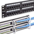 iwillink 48-Port Cat6 Patch Panel, 10Gbps RJ45 Keystone Network Panel by IWILLINK