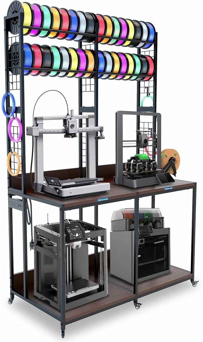 Upgraded Dual 3D Printer Stand by Unknown