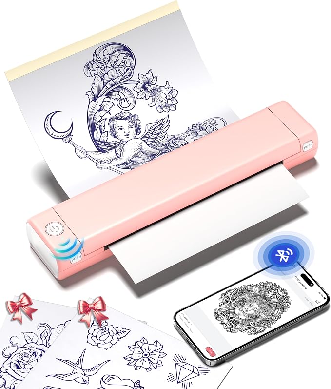 Phomemo Tattoo Stencil Printer, M08F Wireless Thermal Tattoo Printer by Phomemo