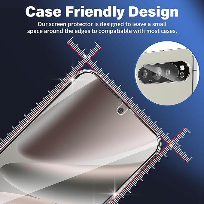 letosan 3 Pack for Google Pixel 10 Pro XL Screen Protector Tempered Glass + 3 - Image 6