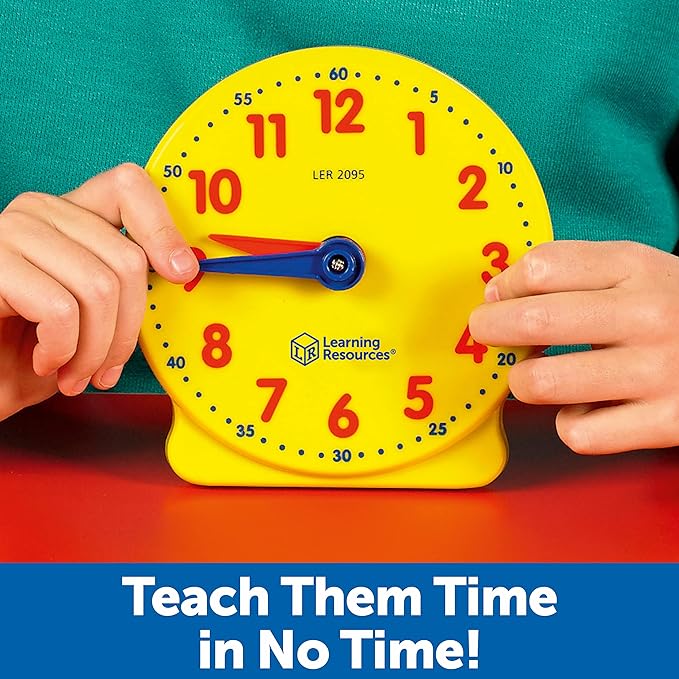 Learning Resources Big Time Student Clock, Teaching & Demonstration Clock - Image 3