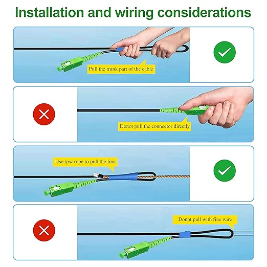 SC/APC to SC/APC Fiber Optic Internet Cable, Outdoor Armored Single Mode Patch - Image 6
