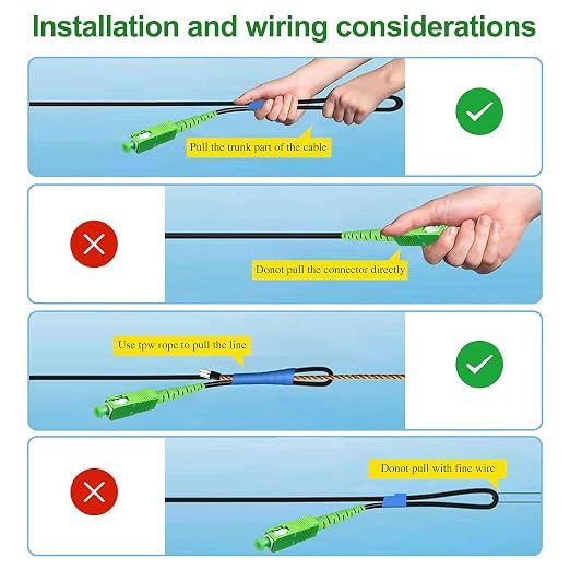 30 Meters SC/APC to SC/APC Fiber Optic Internet Cable, Outdoor Armored Single - Image 6