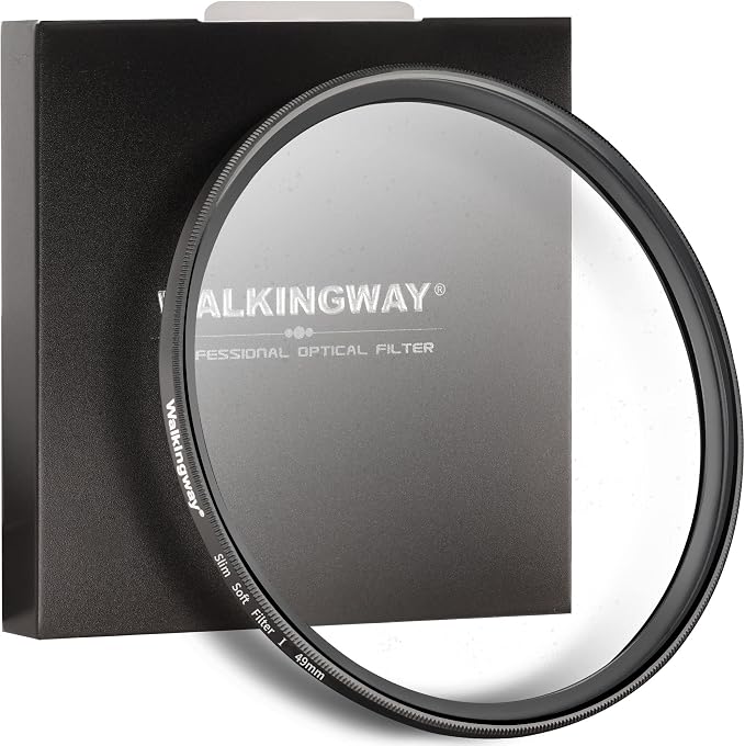 Walking Way 49MM White Pro Mist Diffusion Lens Filter, Dreamy Fog & Soft Glow by WalkingWay