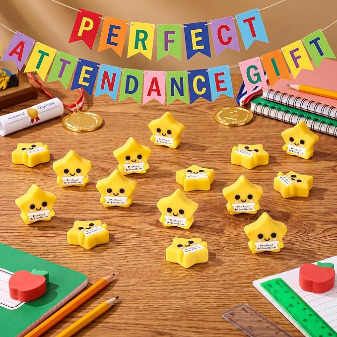 Skylety 25 Pcs Perfect Attendance Resin Star, Perfect Attendance Awards - Image 5