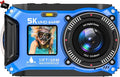 5K Underwater Camera 33FT Waterproof Camera by Sisusy